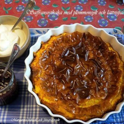 Saffransostkaka Recept
