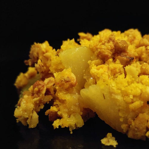 Saffranssmulpaj med päron och Xanté